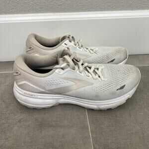 Brooks Ghost 15 Womens Size 8 White Running Athletic Walking Shoes 1203801B189